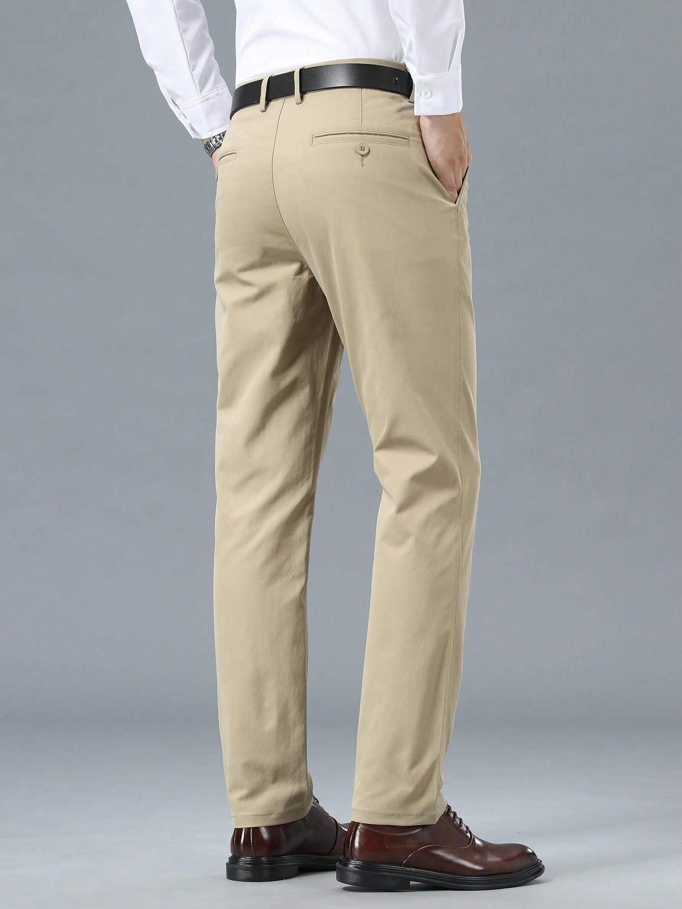 Pantalon de costume slim uni pour homme – Image 2