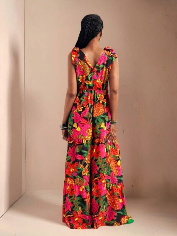 Slaydiva 2025 Combinaison sans manches à imprimé floral pour femme – Image 2